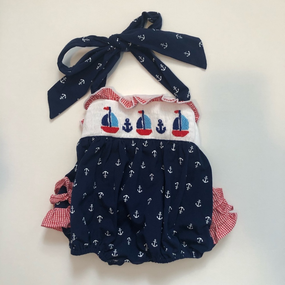 Sailboat Smocked Bubble